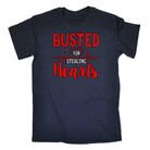 Busted For Stealing Hearts Valentines Day - Mens Funny T-Shirt Tshirts - 123t Australia | Funny T-Shirts Mugs Novelty Gifts