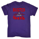 Busted For Stealing Hearts Valentines Day - Mens Funny T-Shirt Tshirts - 123t Australia | Funny T-Shirts Mugs Novelty Gifts