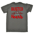 Busted For Stealing Hearts Valentines Day - Mens Funny T-Shirt Tshirts - 123t Australia | Funny T-Shirts Mugs Novelty Gifts