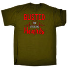 Busted For Stealing Hearts Valentines Day - Mens Funny T-Shirt Tshirts - 123t Australia | Funny T-Shirts Mugs Novelty Gifts