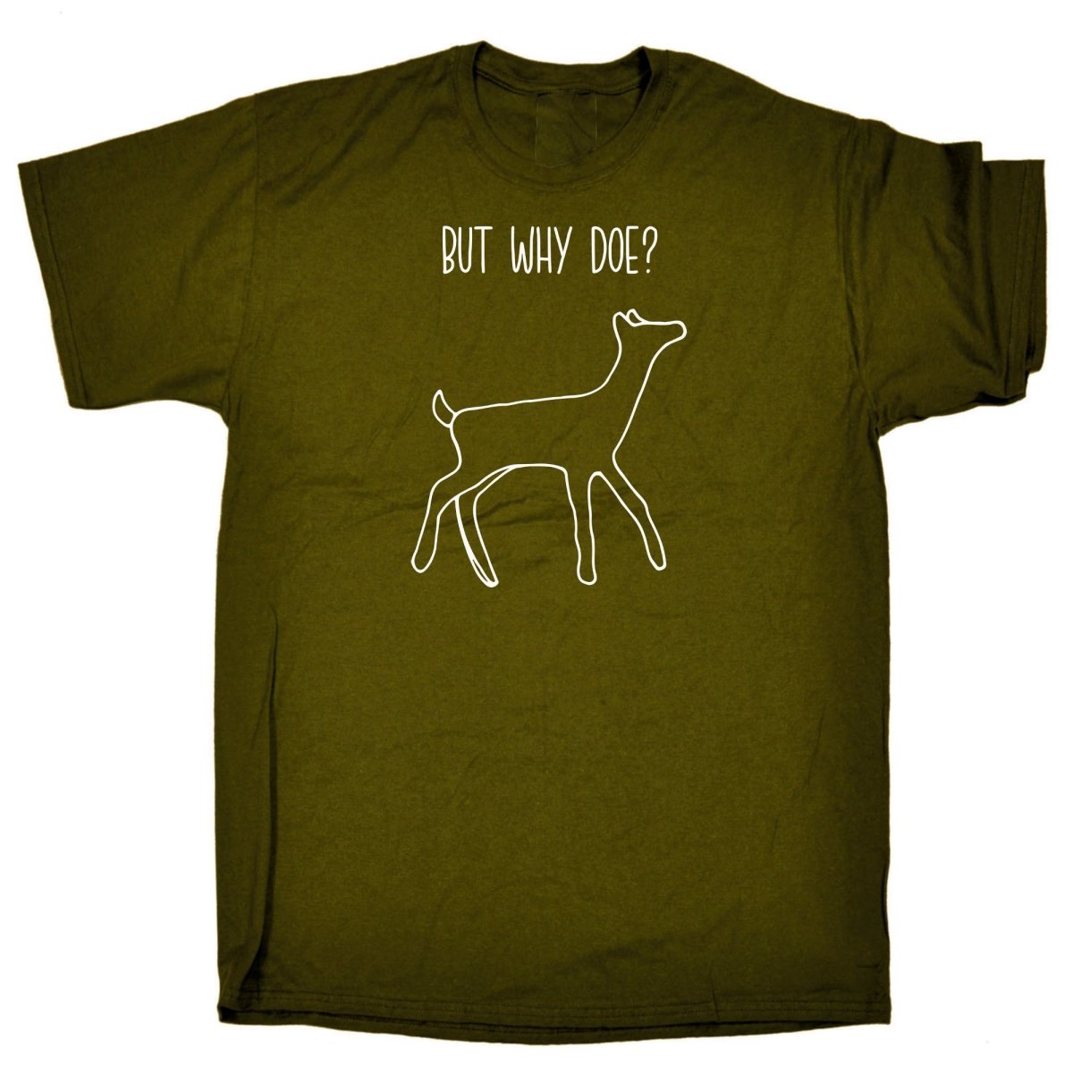 But Why Doe Deer - Mens Funny T-Shirt Tshirts Tee Shirt - 123t Australia | Funny T-Shirts Mugs Novelty Gifts