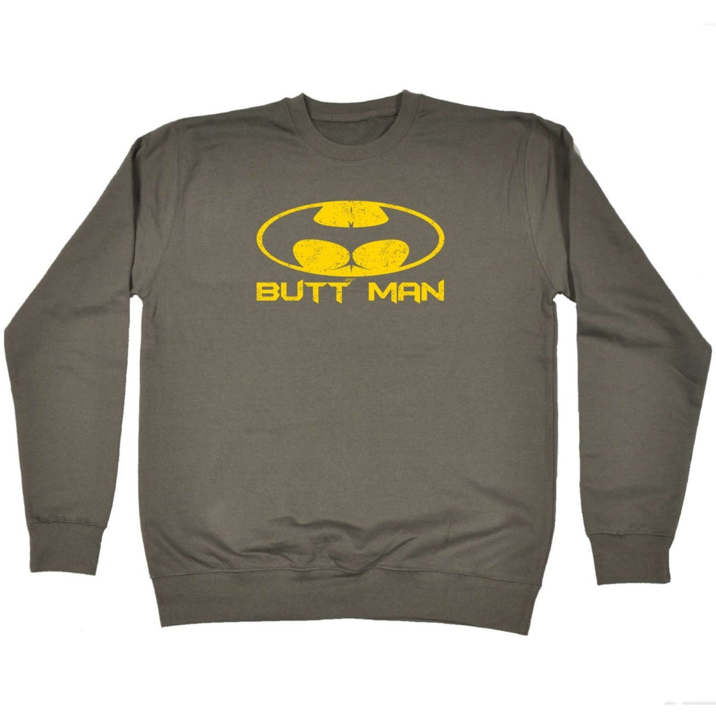 Butt Man - Funny Novelty Sweatshirt - 123t Australia | Funny T-Shirts Mugs Novelty Gifts