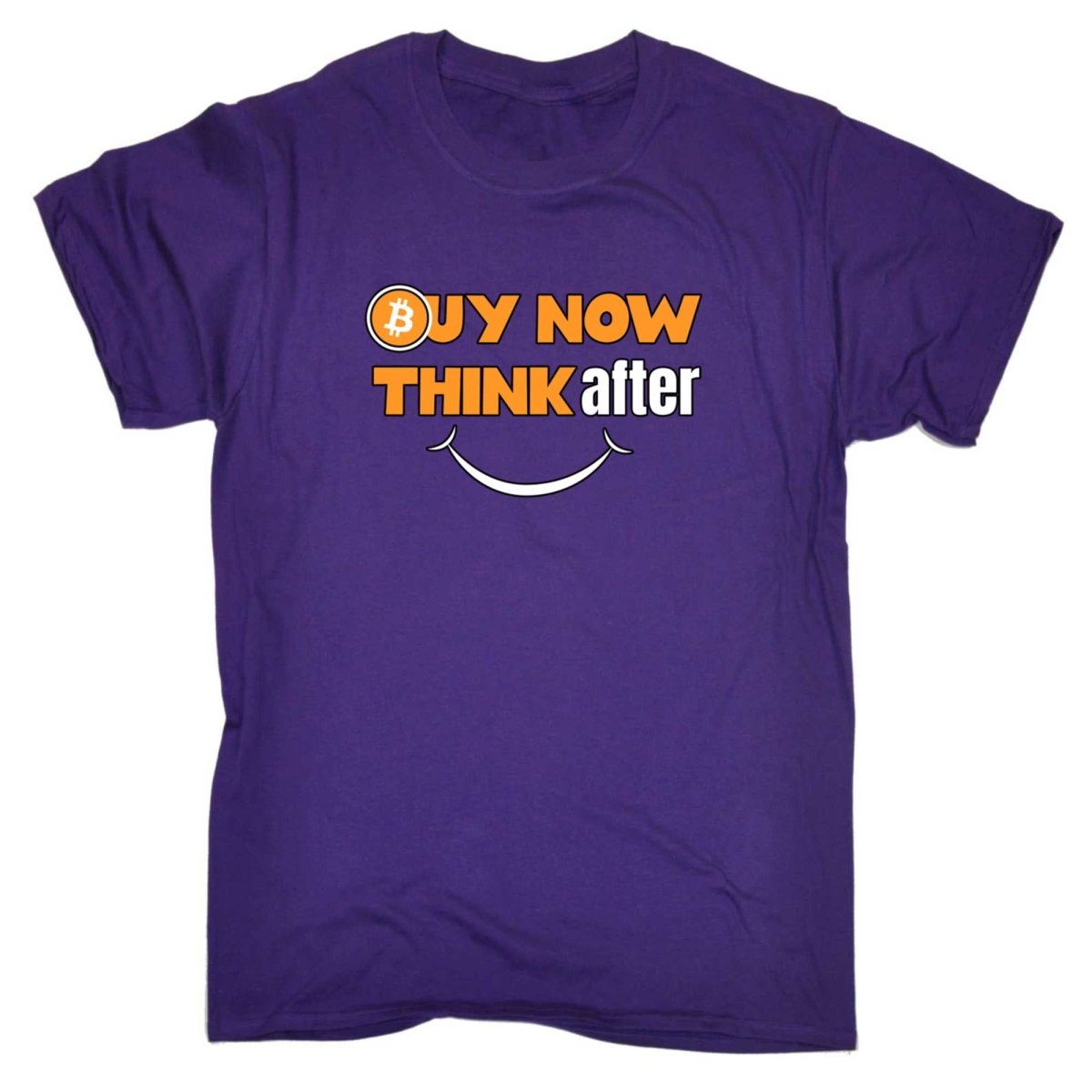 Buy Now Bitcoin Think After And Smile - Mens Funny T-Shirt Tshirts - 123t Australia | Funny T-Shirts Mugs Novelty Gifts