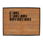 C Dos Run Computer - Funny Novelty Doormat Man Cave Floor mat - 123t Australia | Funny T-Shirts Mugs Novelty Gifts