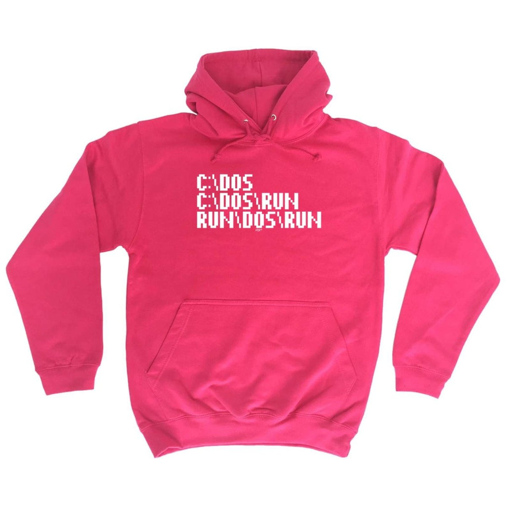 C Dos Run Computer - Funny Novelty Hoodies Hoodie - 123t Australia | Funny T-Shirts Mugs Novelty Gifts