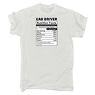 Cab Driver Nutrition Facts - Mens Funny T-Shirt Tshirts - 123t Australia | Funny T-Shirts Mugs Novelty Gifts