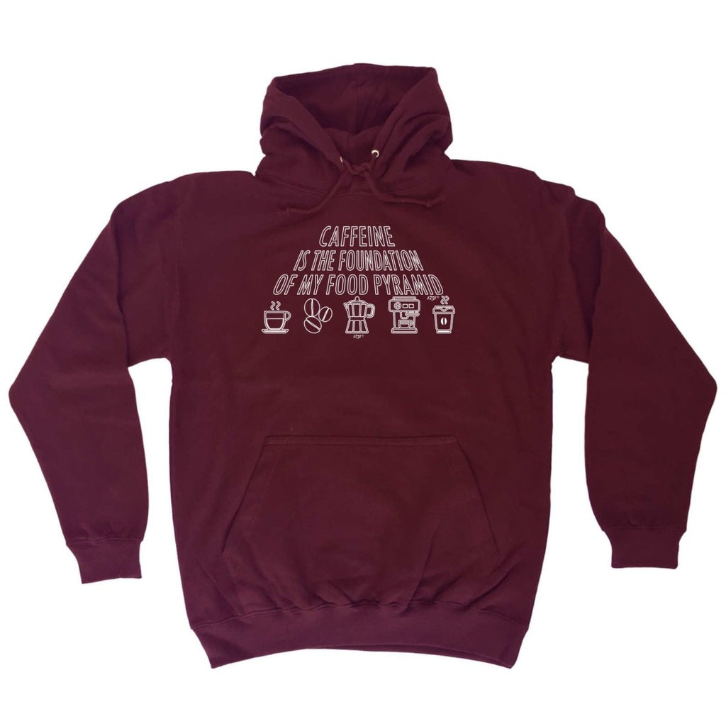 Caffeine Is The Foundation - Funny Novelty Hoodies Hoodie - 123t Australia | Funny T-Shirts Mugs Novelty Gifts