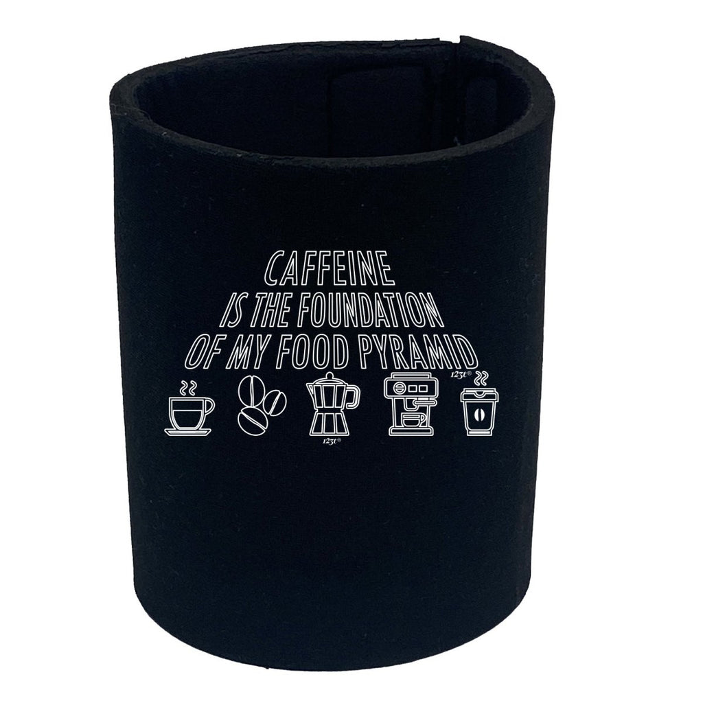 Caffeine Is The Foundation - Funny Novelty Stubby Holder - 123t Australia | Funny T-Shirts Mugs Novelty Gifts