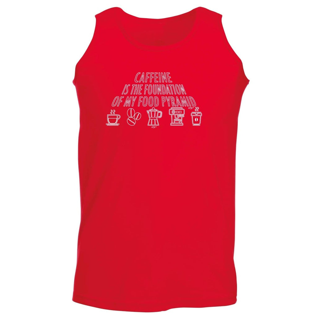 Caffeine Is The Foundation - Funny Novelty Vest Singlet Unisex Tank Top - 123t Australia | Funny T-Shirts Mugs Novelty Gifts