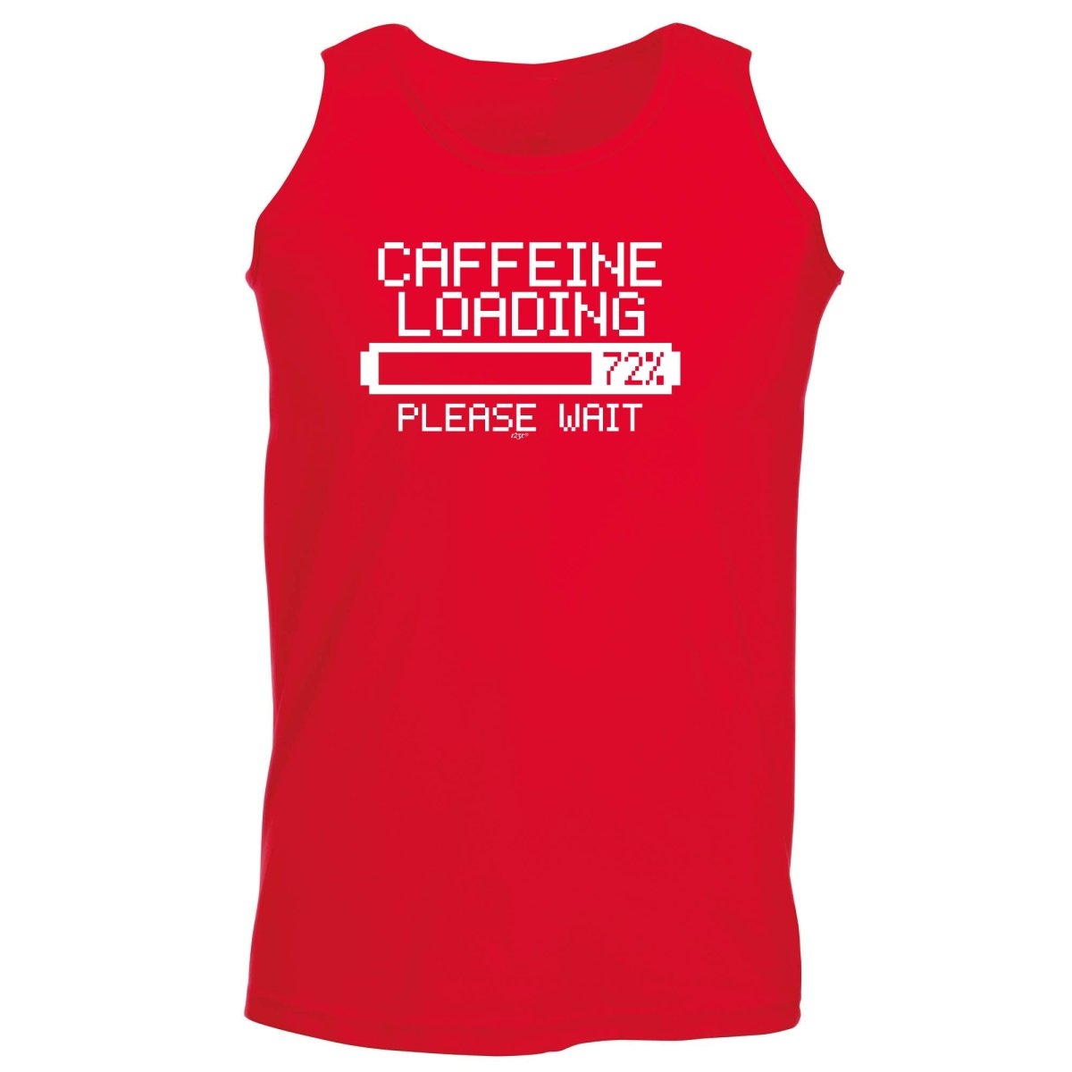 Caffeine Loading - Funny Novelty Vest Singlet Unisex Tank Top - 123t Australia | Funny T-Shirts Mugs Novelty Gifts