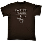 Caffeine Please Coffee - Mens Funny T-Shirt Tshirts Tee Shirt - 123t Australia | Funny T-Shirts Mugs Novelty Gifts