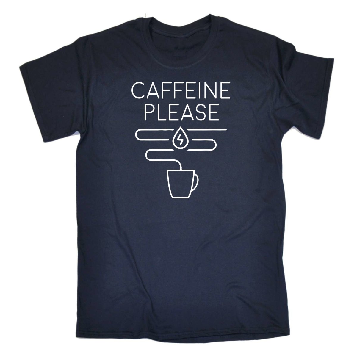 Caffeine Please Coffee - Mens Funny T-Shirt Tshirts Tee Shirt - 123t Australia | Funny T-Shirts Mugs Novelty Gifts
