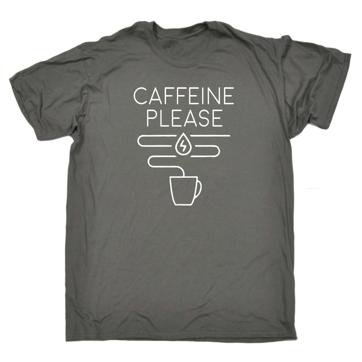 Caffeine Please Coffee - Mens Funny T-Shirt Tshirts Tee Shirt - 123t Australia | Funny T-Shirts Mugs Novelty Gifts