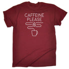 Caffeine Please Coffee - Mens Funny T-Shirt Tshirts Tee Shirt - 123t Australia | Funny T-Shirts Mugs Novelty Gifts