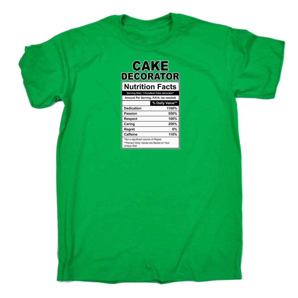 Cake Decorator Nutrition Facts - Mens Funny T-Shirt Tshirts - 123t Australia | Funny T-Shirts Mugs Novelty Gifts