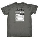 Cake Decorator Nutrition Facts - Mens Funny T-Shirt Tshirts - 123t Australia | Funny T-Shirts Mugs Novelty Gifts