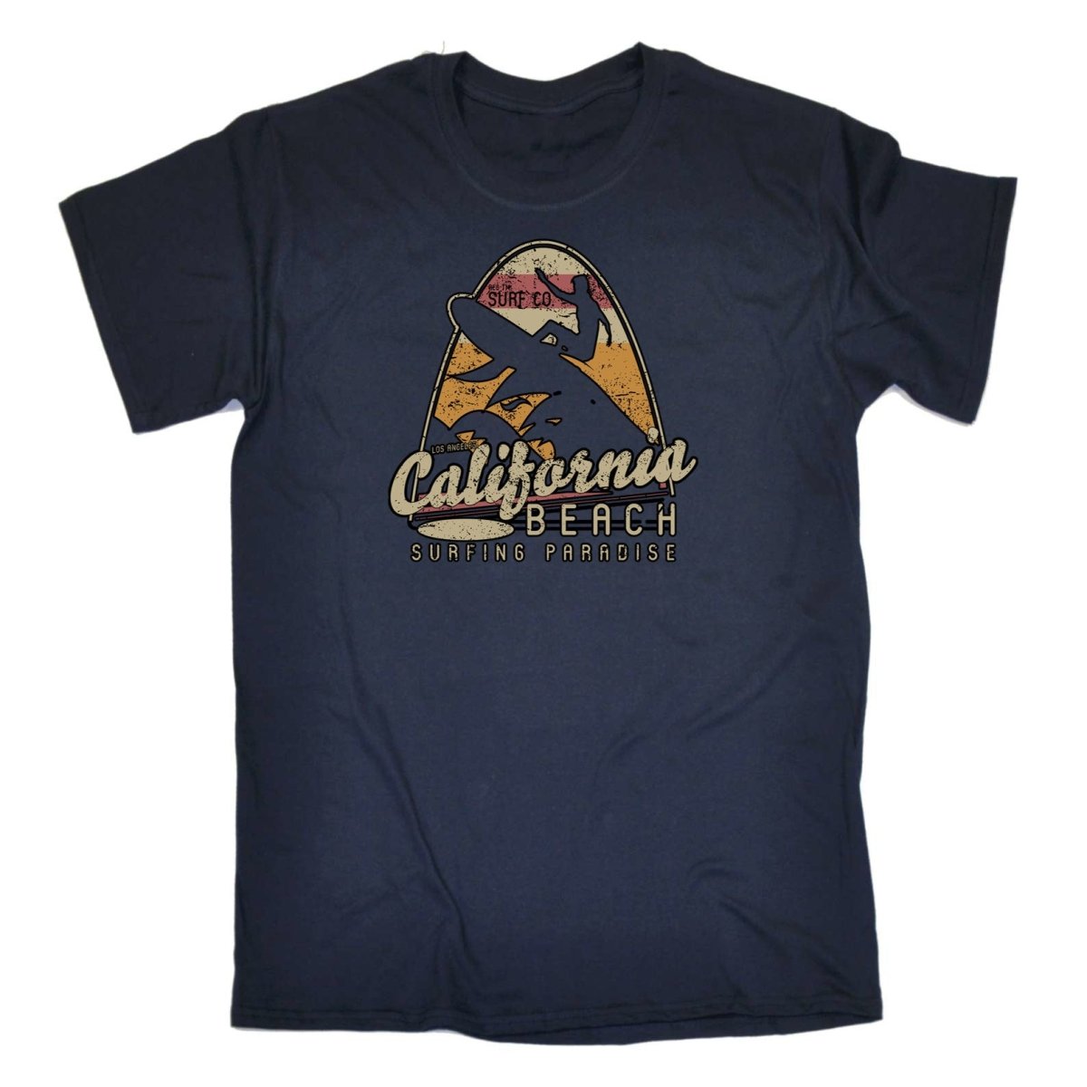California Beach Surfing Paradise Surf - Mens Funny T-Shirt Tshirts - 123t Australia | Funny T-Shirts Mugs Novelty Gifts