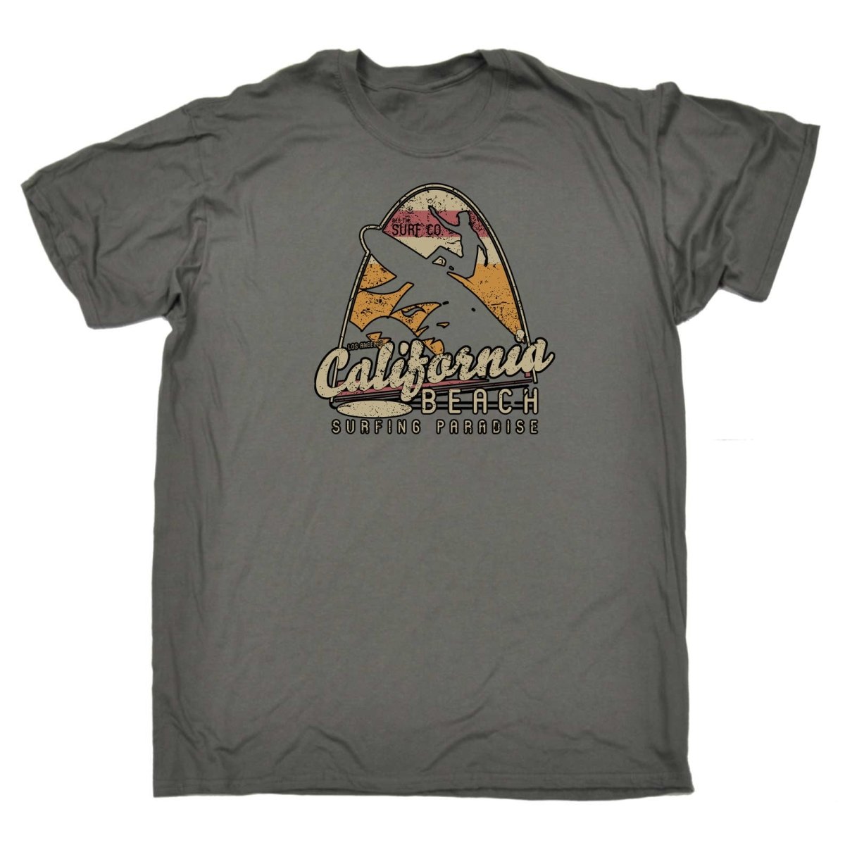 California Beach Surfing Paradise Surf - Mens Funny T-Shirt Tshirts - 123t Australia | Funny T-Shirts Mugs Novelty Gifts