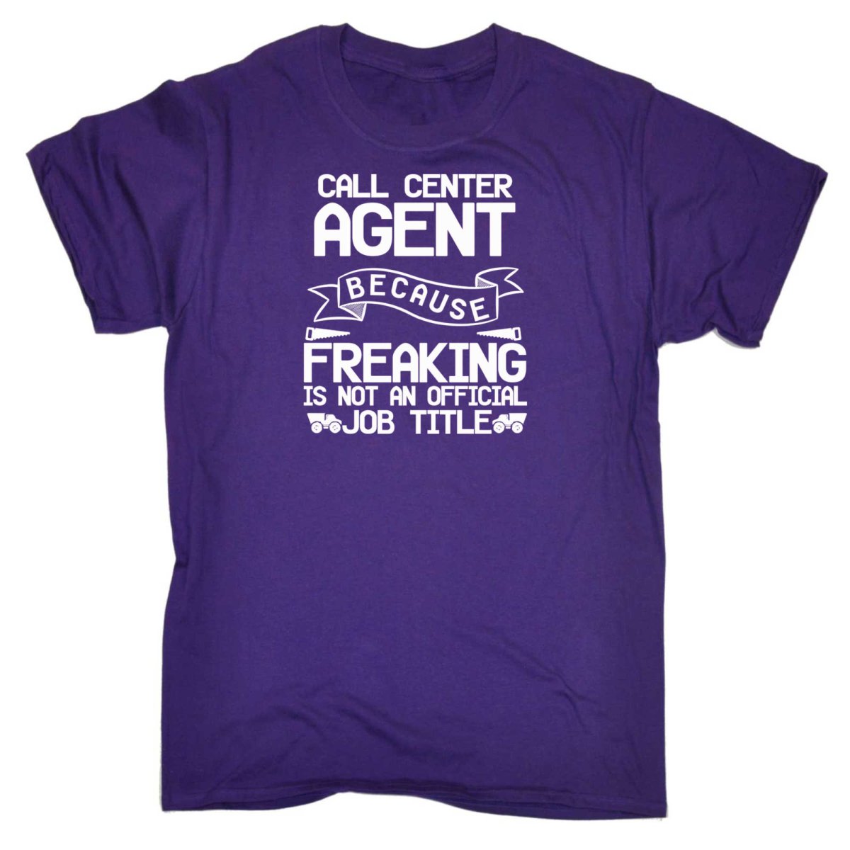 Call Center Agent Because Freaking - Mens Funny T-Shirt Tshirts - 123t Australia | Funny T-Shirts Mugs Novelty Gifts