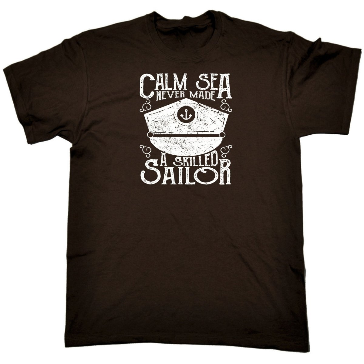 Calm Sea Skilled Sailor - Mens Funny T-Shirt Tshirts - 123t Australia | Funny T-Shirts Mugs Novelty Gifts