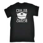 Calm Sea Skilled Sailor - Mens Funny T-Shirt Tshirts - 123t Australia | Funny T-Shirts Mugs Novelty Gifts
