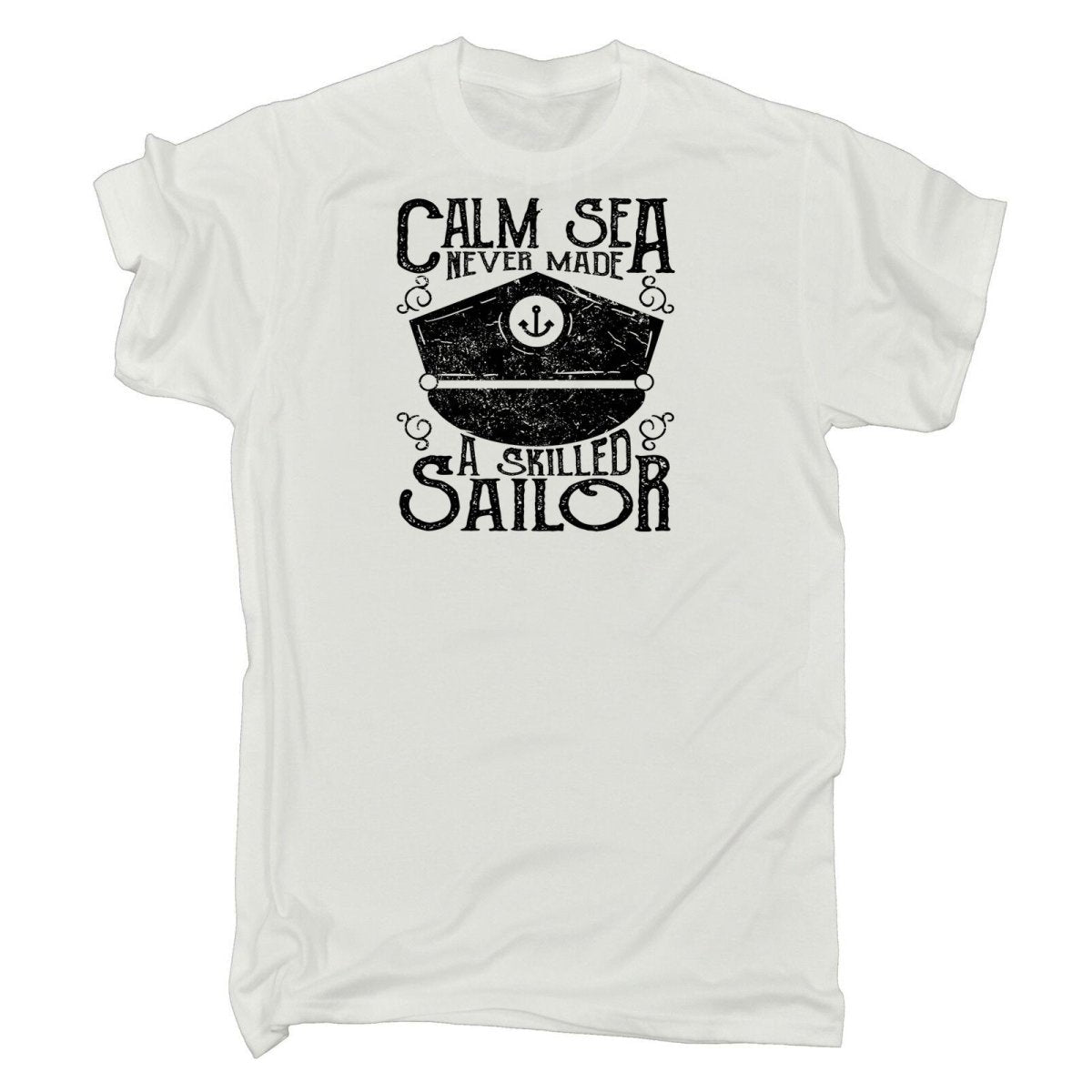 Calm Sea Skilled Sailor - Mens Funny T-Shirt Tshirts - 123t Australia | Funny T-Shirts Mugs Novelty Gifts
