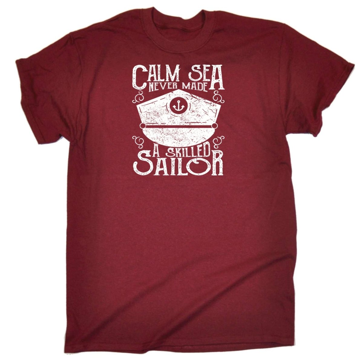 Calm Sea Skilled Sailor - Mens Funny T-Shirt Tshirts - 123t Australia | Funny T-Shirts Mugs Novelty Gifts