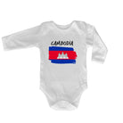 Cambodia Country Flag Nationality - Babygrow Baby - 123t Australia | Funny T-Shirts Mugs Novelty Gifts