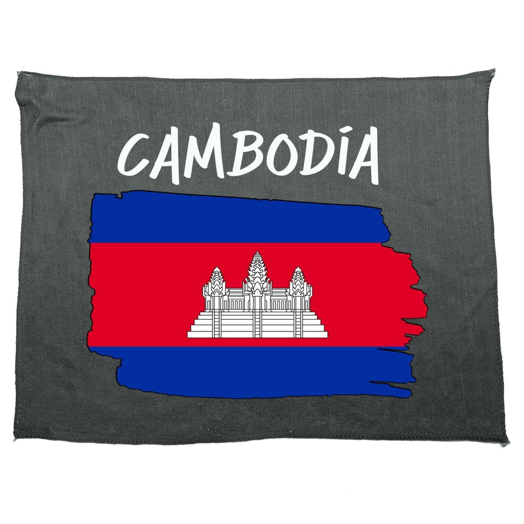 Cambodia Country Flag Nationality - Gym Sports Towel - 123t Australia | Funny T-Shirts Mugs Novelty Gifts