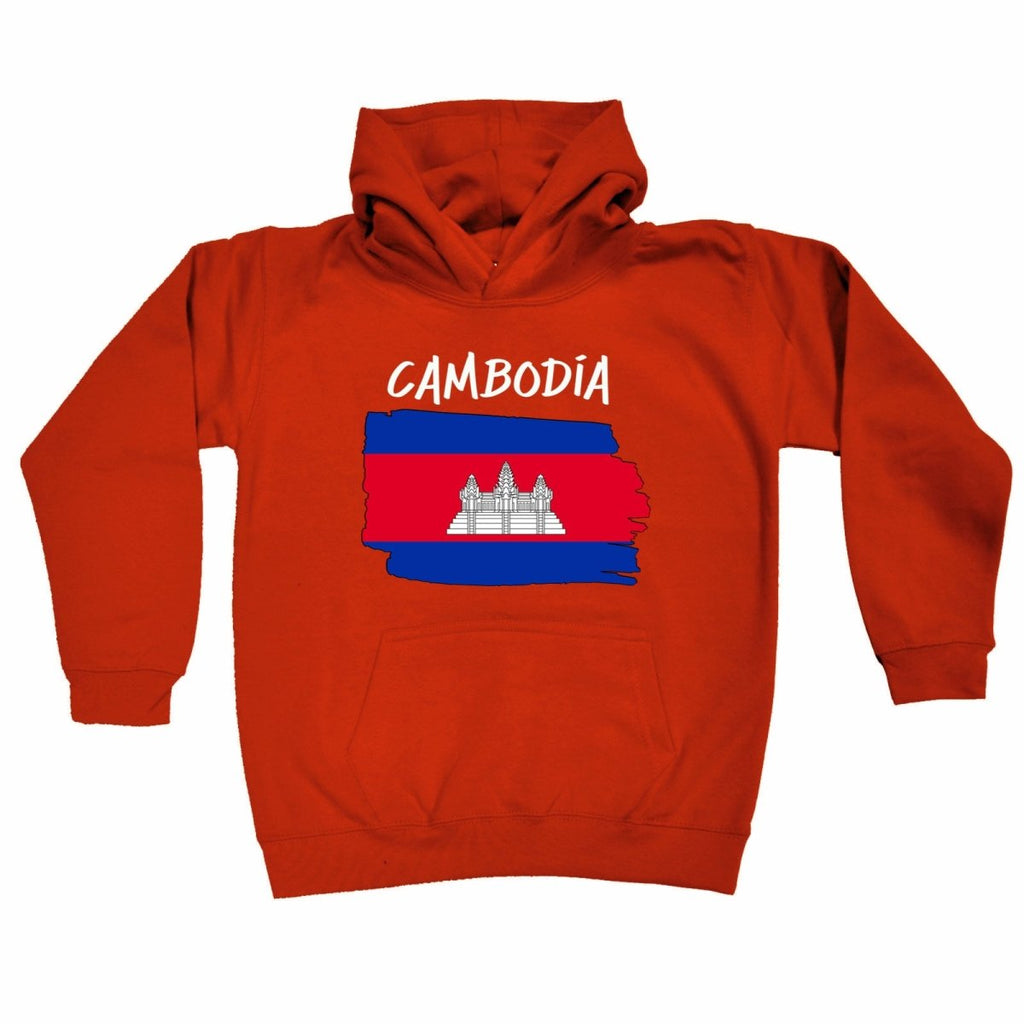 Cambodia Country Flag Nationality - Kids Children Hoodie - 123t Australia | Funny T-Shirts Mugs Novelty Gifts