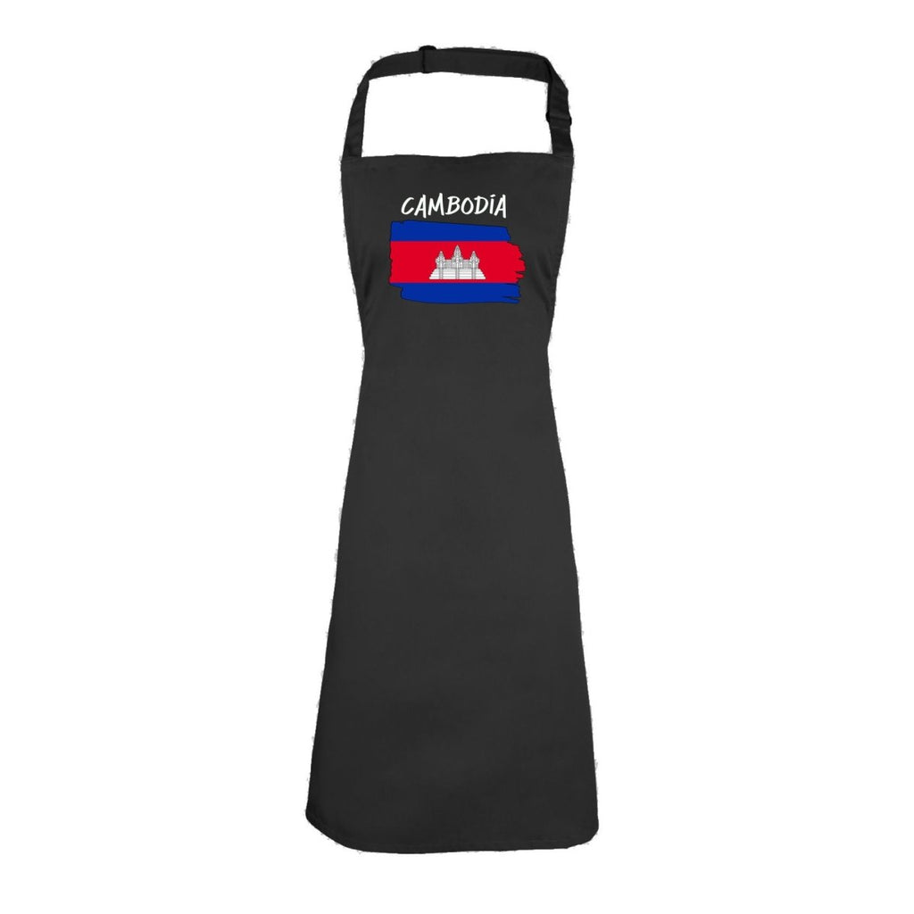 Cambodia -Country Flag Nationality Kids Childrens Kitchen Apron - 123t Australia | Funny T-Shirts Mugs Novelty Gifts
