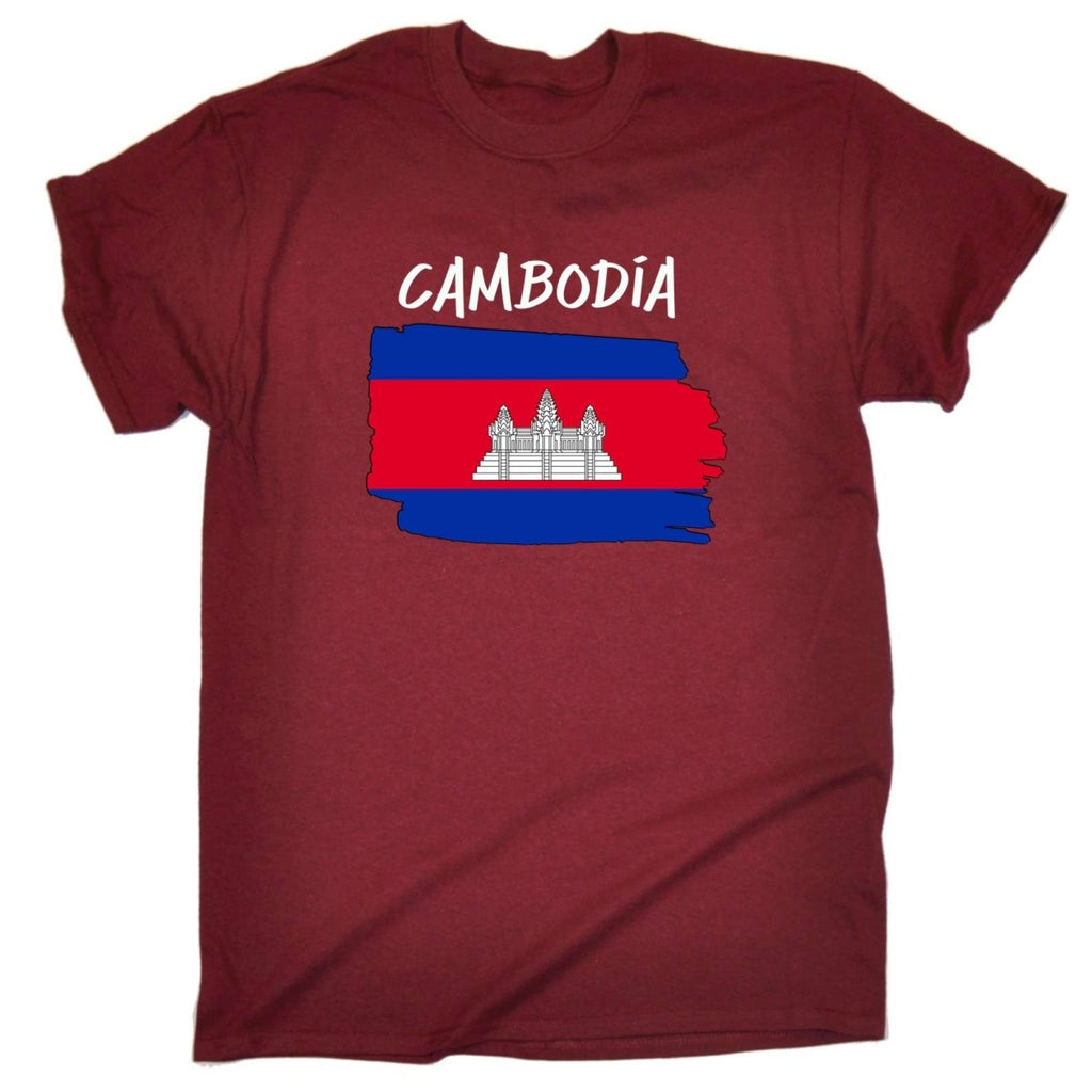 Cambodia - Country Flag Nationality Mens T-Shirt T Shirt Tshirts - 123t Australia | Funny T-Shirts Mugs Novelty Gifts