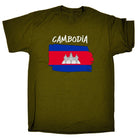 Cambodia - Country Flag Nationality Mens T-Shirt T Shirt Tshirts - 123t Australia | Funny T-Shirts Mugs Novelty Gifts