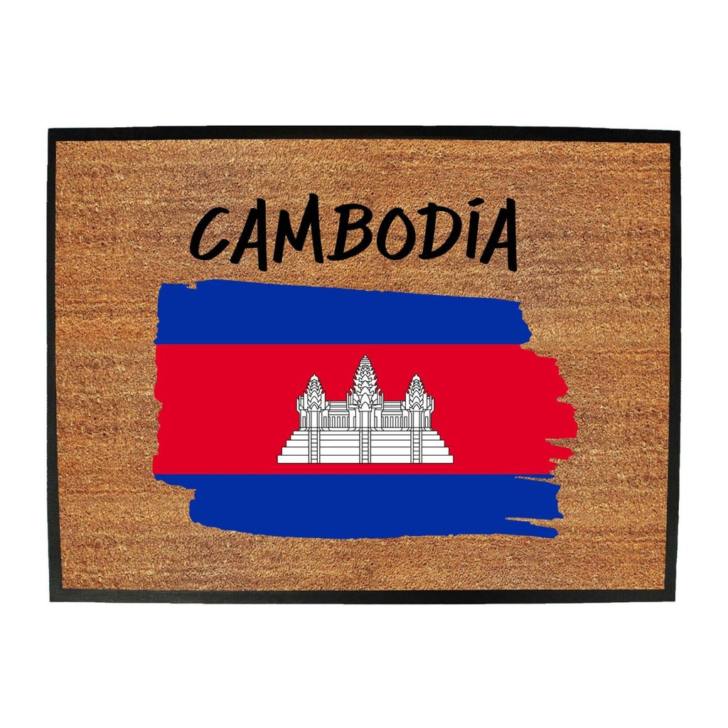 Cambodia Country Flag Nationality - Novelty Doormat - 123t Australia | Funny T-Shirts Mugs Novelty Gifts
