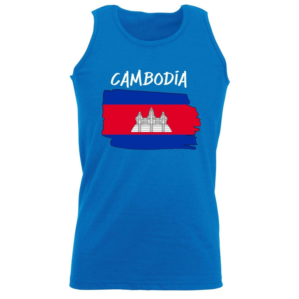 Cambodia Country Flag Nationality - Vest Singlet Unisex Tank Top - 123t Australia | Funny T-Shirts Mugs Novelty Gifts