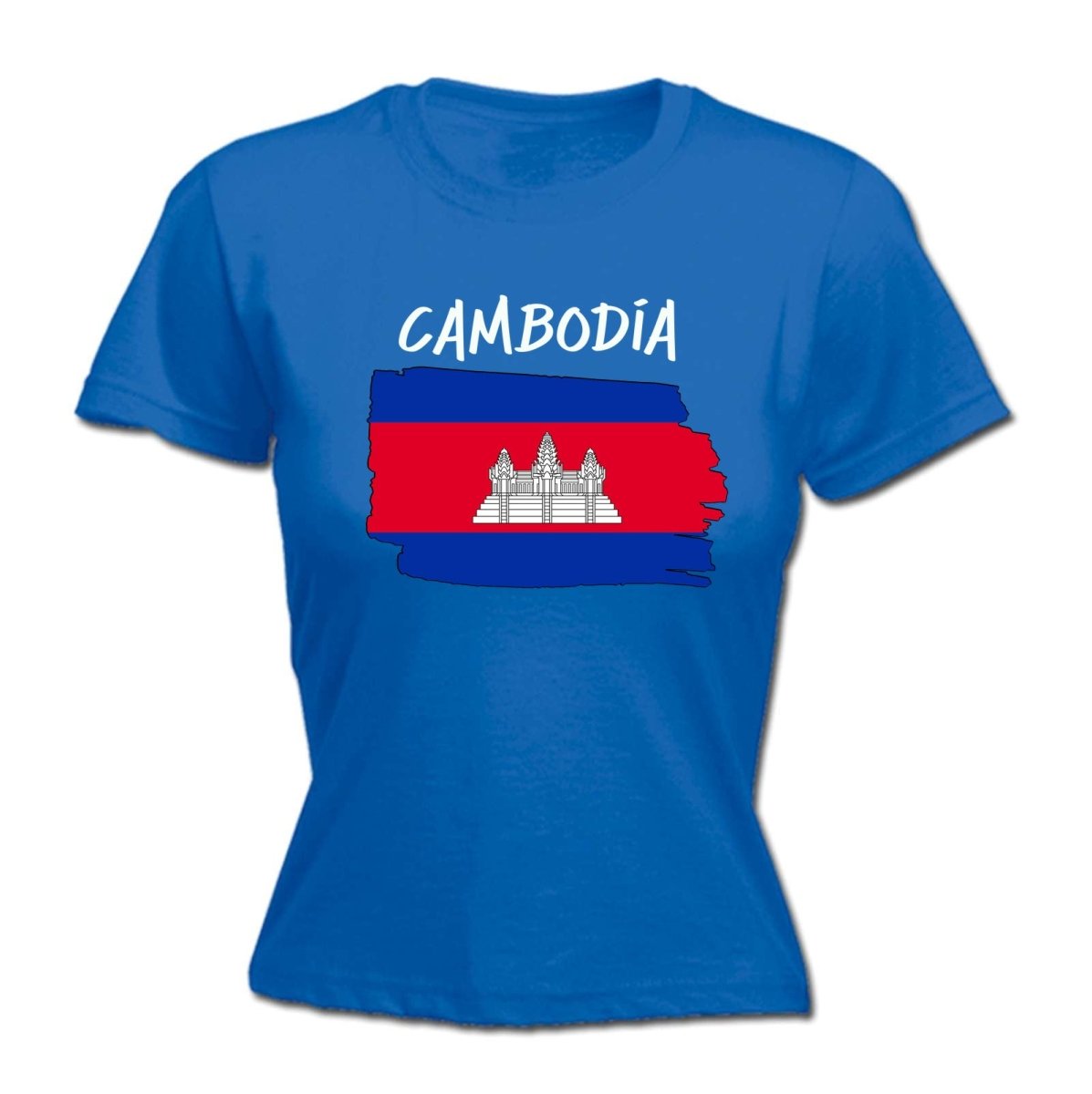 Cambodia Country Flag Nationality - Womens T-Shirt T Shirt Tshirt - 123t Australia | Funny T-Shirts Mugs Novelty Gifts