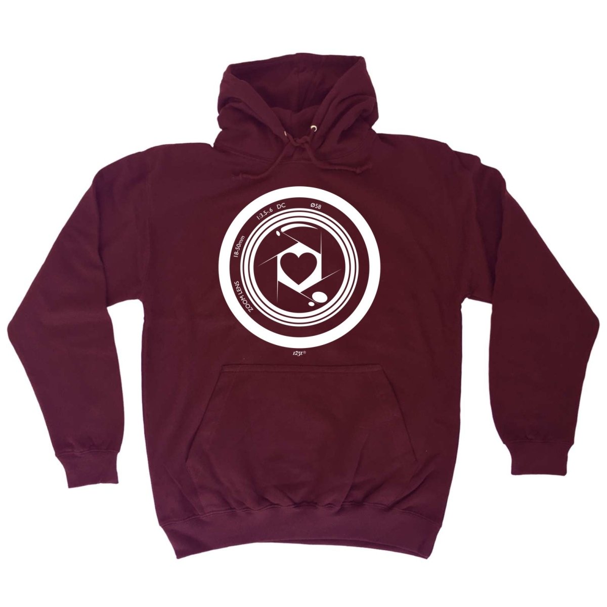 Camera Heart - Funny Novelty Hoodies Hoodie - 123t Australia | Funny T-Shirts Mugs Novelty Gifts