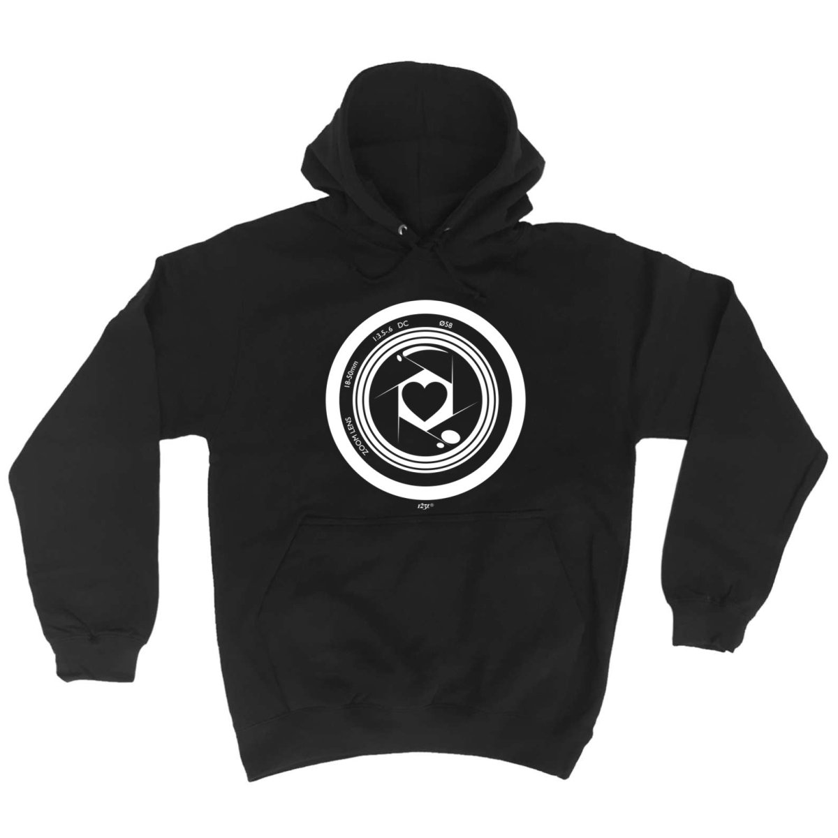 Camera Heart - Funny Novelty Hoodies Hoodie - 123t Australia | Funny T-Shirts Mugs Novelty Gifts
