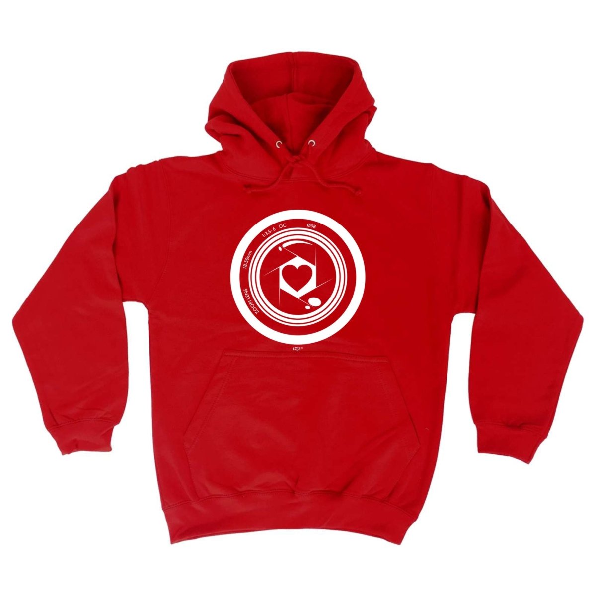 Camera Heart - Funny Novelty Hoodies Hoodie - 123t Australia | Funny T-Shirts Mugs Novelty Gifts
