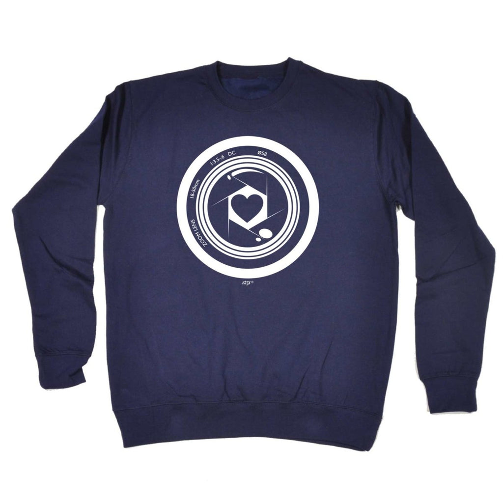 Camera Heart - Funny Novelty Sweatshirt - 123t Australia | Funny T-Shirts Mugs Novelty Gifts