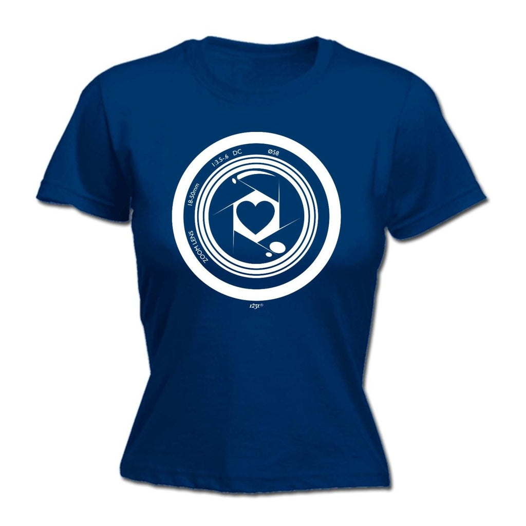 Camera Heart - Funny Novelty Womens T-Shirt T Shirt Tshirt - 123t Australia | Funny T-Shirts Mugs Novelty Gifts