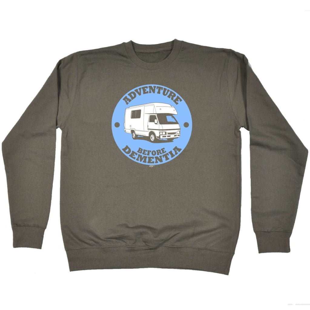 Camper Adventure Before - Funny Novelty Sweatshirt - 123t Australia | Funny T-Shirts Mugs Novelty Gifts