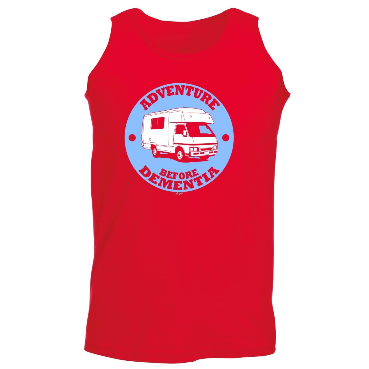Camper Adventure Before - Funny Novelty Vest Singlet Unisex Tank Top - 123t Australia | Funny T-Shirts Mugs Novelty Gifts