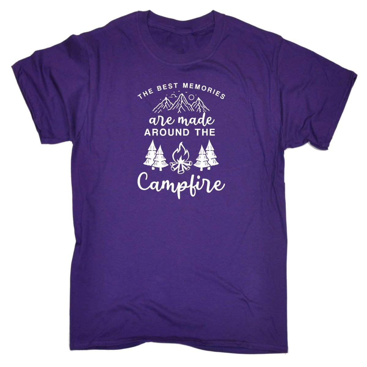 Camping Best Memories Are Made Around A Campfire - Mens Funny T-Shirt Tshirts Tee Shirt - 123t Australia | Funny T-Shirts Mugs Novelty Gifts
