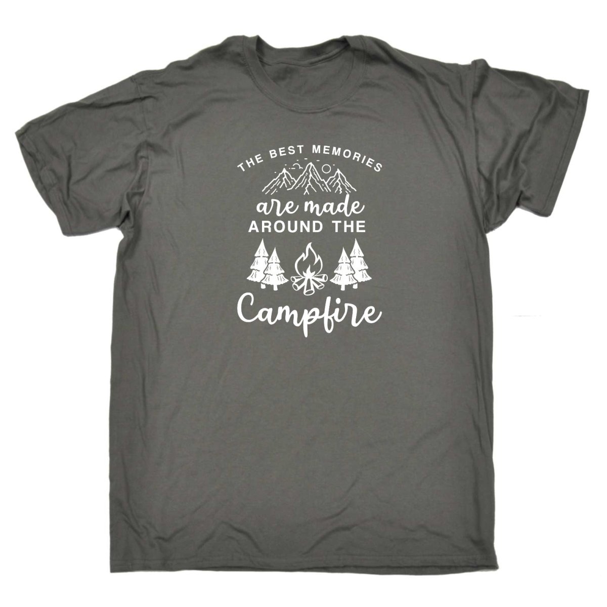 Camping Best Memories Are Made Around A Campfire - Mens Funny T-Shirt Tshirts Tee Shirt - 123t Australia | Funny T-Shirts Mugs Novelty Gifts