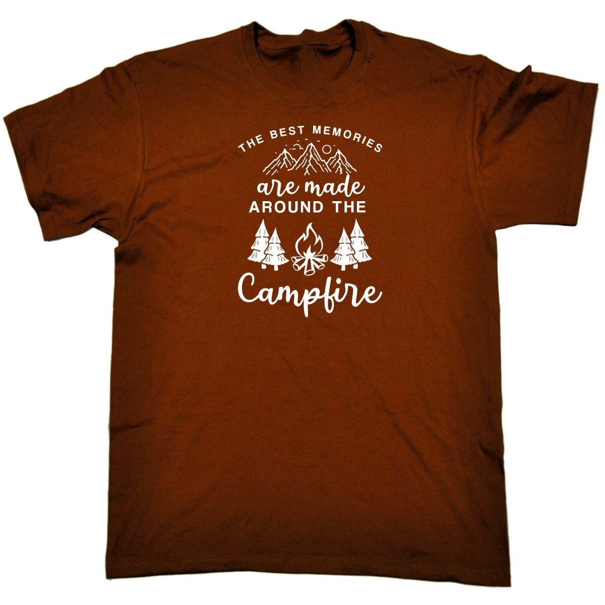 Camping Best Memories Are Made Around A Campfire - Mens Funny T-Shirt Tshirts Tee Shirt - 123t Australia | Funny T-Shirts Mugs Novelty Gifts