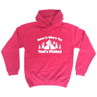 Camping Home Is Where The Tents Pitched - Funny Novelty Hoodies Hoodie - 123t Australia | Funny T-Shirts Mugs Novelty Gifts