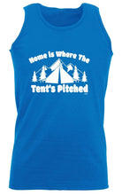 Camping Home Is Where The Tents Pitched - Funny Novelty Vest Singlet Unisex Tank Top - 123t Australia | Funny T-Shirts Mugs Novelty Gifts