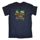 Camping Is My Therapy - Mens Funny T-Shirt Tshirts - 123t Australia | Funny T-Shirts Mugs Novelty Gifts