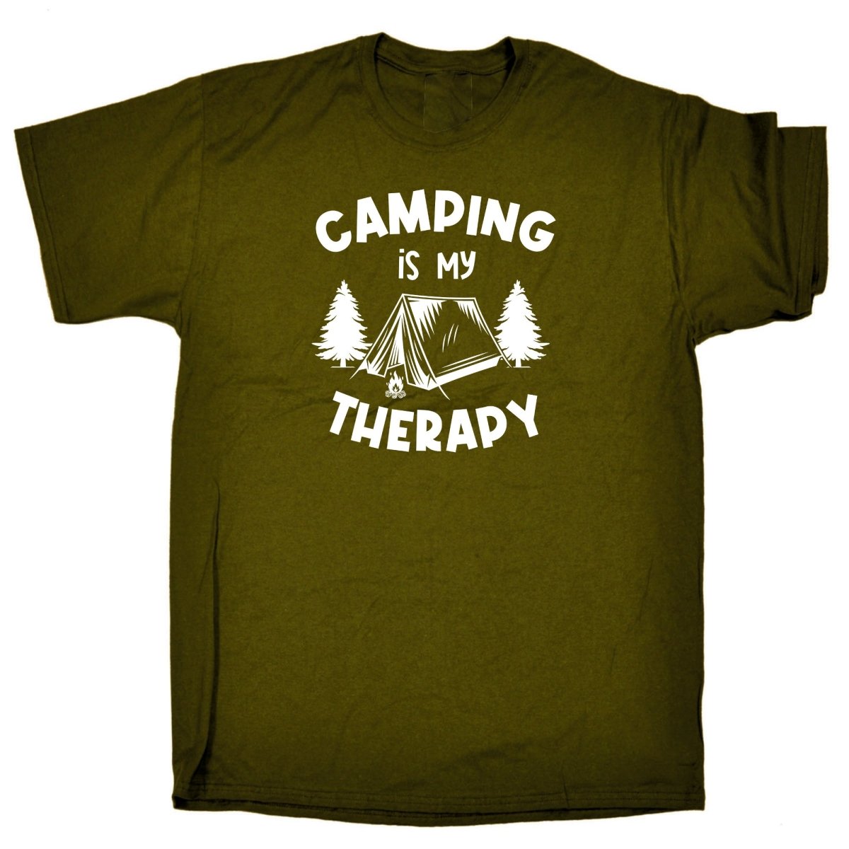 Camping Is My Therapy - Mens Funny T-Shirt Tshirts Tee Shirt - 123t Australia | Funny T-Shirts Mugs Novelty Gifts